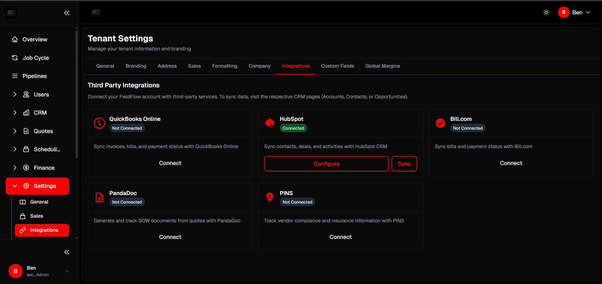 Rep Cloud admin analytics and reporting charts